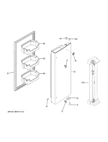 Fresh Food Door - Rh parts for Ge Refrigerator GNE27ESMAFSS from AppliancePartsPros.com
