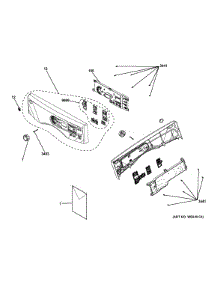 Controls & Backsplash parts for Ge Dryer GFDN110GD1WW from AppliancePartsPros.com