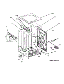 Cabinet & Top Panel parts for Ge Dryer GFDN110GD2WW from AppliancePartsPros.com