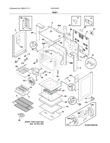 Body parts for Frigidaire Range CGIF3036TDB from AppliancePartsPros.com