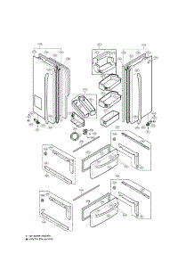 Door Parts parts for Lg Refrigerator LMX25981ST/00 from AppliancePartsPros.com