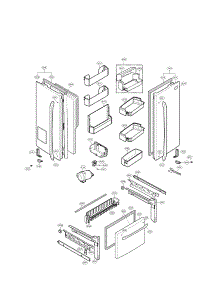 Door Parts parts for Lg Refrigerator LFX25976SB/00 from AppliancePartsPros.com