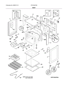 Body parts for Frigidaire Range FFIF3054TSB from AppliancePartsPros.com