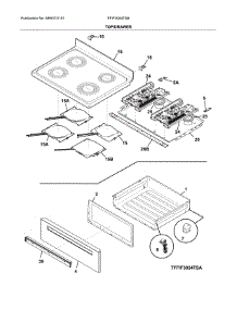 Top / Drawer parts for Frigidaire Range FFIF3054TSB from AppliancePartsPros.com