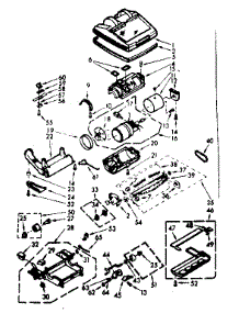 Nozzle And Motor Assembly parts for Kenmore Vacuum 116.32801 (11632801, 116 32801) from AppliancePartsPros.com