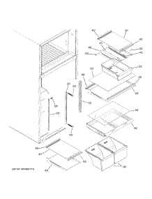 Fresh Food Shelves parts for Ge Refrigerator GTE18ITHPRWW from AppliancePartsPros.com
