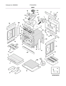 Body parts for Frigidaire Range FFED3025PSG from AppliancePartsPros.com
