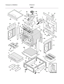 Body parts for Frigidaire Range FFES3016TWB from AppliancePartsPros.com