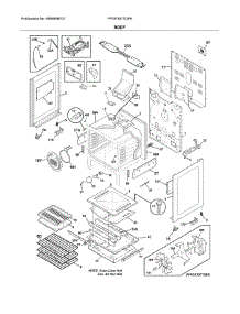 Body parts for Frigidaire Range FPGF3077QFH from AppliancePartsPros.com