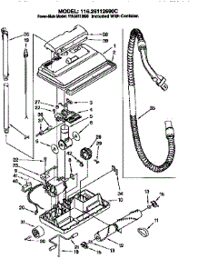 Power-Mate parts for Kenmore Vacuum 116.56112690 (11656112690, 116 56112690) from AppliancePartsPros.com