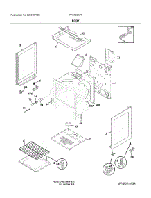 Body parts for Frigidaire Range FFGF3012TWB from AppliancePartsPros.com