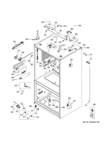 Case Parts parts for Ge Refrigerator PYE22PBLDTS from AppliancePartsPros.com