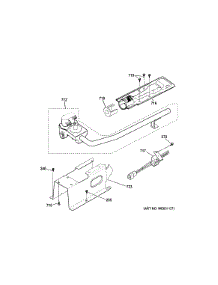 Gas Valve & Burner Assembly parts for Ge Dryer GTDP490GD6WS from AppliancePartsPros.com