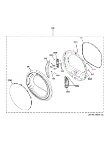 Door parts for Ge Dryer GFDS175EH1DG from AppliancePartsPros.com