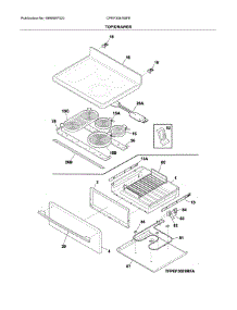 Top / Drawer parts for Frigidaire Range CPEF3081MFE from AppliancePartsPros.com