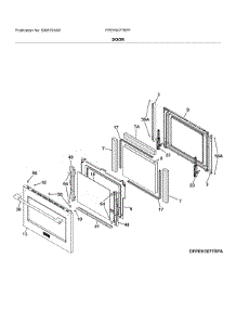 Door parts for Frigidaire Range FPEH3077RFF from AppliancePartsPros.com