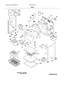 Body parts for Frigidaire Range FFEF3018LQK from AppliancePartsPros.com