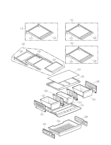 Refrigerator Assembly Parts parts for Lg Refrigerator LFX25978SB/00 from AppliancePartsPros.com