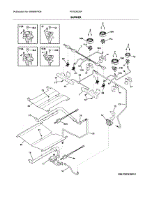 Burner parts for Frigidaire Range FFGS3025PBK from AppliancePartsPros.com