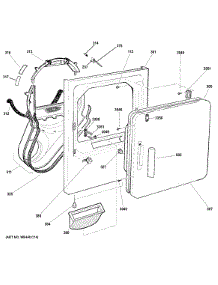 Front Panel & Door parts for Ge Dryer GTDX180PD4WW from AppliancePartsPros.com