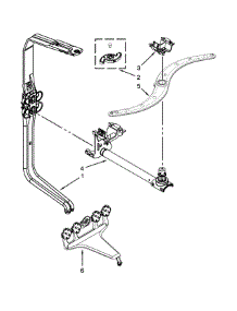 Upper Wash And Rinse Parts parts for Kenmore Dishwasher 665.13979K015 (66513979K015, 665 13979K015) from AppliancePartsPros.com