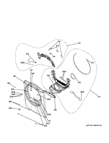 Front Panel parts for Ge Dryer GFDL110EH0WW from AppliancePartsPros.com
