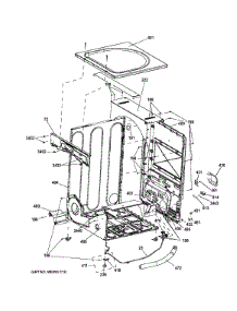 Cabinet parts for Ge Dryer GFDS175GH0DG from AppliancePartsPros.com