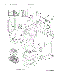 Body parts for Frigidaire Range FGEF3030PWE from AppliancePartsPros.com