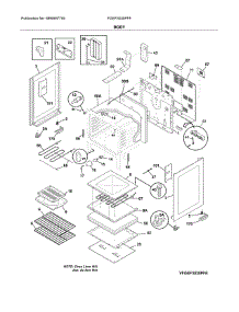 Body parts for Frigidaire Range FGEF3030PFF from AppliancePartsPros.com