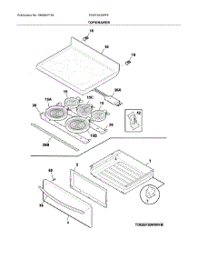 Top / Drawer parts for Frigidaire Range FGEF3030PFF from AppliancePartsPros.com