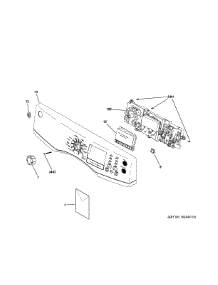 Controls & Backsplash parts for Ge Dryer GFDS170EH0WW from AppliancePartsPros.com