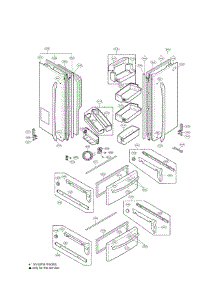 Door Parts parts for Lg Refrigerator LMX25981SB/00 from AppliancePartsPros.com