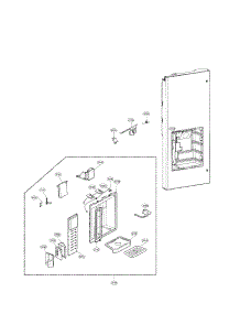 Dispenser Parts parts for Lg Refrigerator LFX25971ST/03 from AppliancePartsPros.com