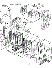 Dust Collector Assembly parts for Kenmore Vacuum 116.38992 (11638992, 116 38992) from AppliancePartsPros.com