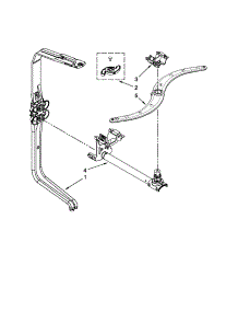 Upper Wash And Rinse Parts parts for Kenmore Dishwasher 665.13923K015 (66513923K015, 665 13923K015) from AppliancePartsPros.com