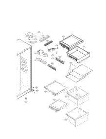 Refrigerator Compartment Parts parts for Lg Refrigerator LSXS22423S/00 from AppliancePartsPros.com