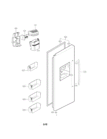Freezer Door Parts parts for Lg Refrigerator LSXS22423B/00 from AppliancePartsPros.com
