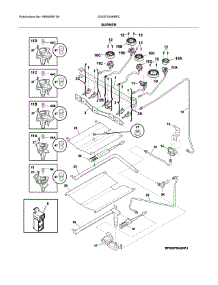 Burner parts for Frigidaire Range DGGF3046RFC from AppliancePartsPros.com