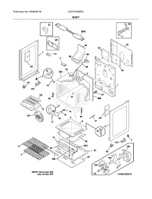 Body parts for Frigidaire Range DGGF3046RFC from AppliancePartsPros.com