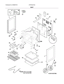 Body parts for Frigidaire Range CFEF3052TSA from AppliancePartsPros.com