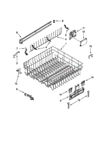 Upper Rack And Track Parts parts for Kenmore Dishwasher 665.13943K015 (66513943K015, 665 13943K015) from AppliancePartsPros.com