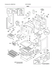 Body parts for Frigidaire Range CGEF3039RFE from AppliancePartsPros.com