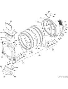 Drum parts for Ge Dryer GFDR485GF1RR from AppliancePartsPros.com