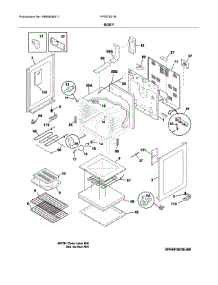 Body parts for Frigidaire Range FFEF3018LBH from AppliancePartsPros.com