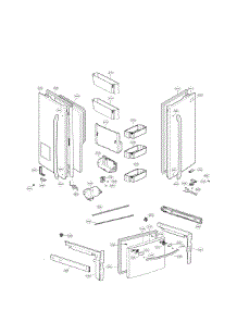 Door Parts parts for Lg Refrigerator LFX28968ST/03 from AppliancePartsPros.com