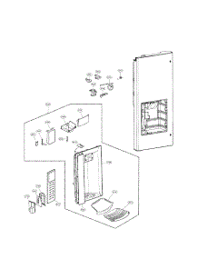 Dispenser Parts parts for Lg Refrigerator LFX25974ST/01 from AppliancePartsPros.com
