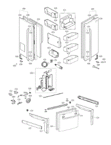 Door Parts parts for Lg Refrigerator LFXS24623S/01 from AppliancePartsPros.com