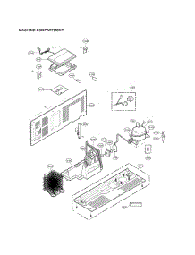 Machine Compartment Parts parts for Lg Refrigerator LSXS26366S/02 from AppliancePartsPros.com