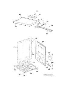 Cabinet & Top Panel parts for Ge Dryer GIDP400JD4WW from AppliancePartsPros.com
