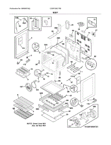 Body parts for Frigidaire Range CGEF3062TFB from AppliancePartsPros.com